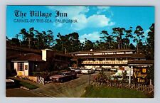 Carmel-By-The-Sea CA-California, The Village Inn, Advertising, Vintage Postcard picture