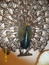 Burwood Mid Century Modern Wall Hanging Decor Peacock 4314 Made In U.S.A. 1960’s picture