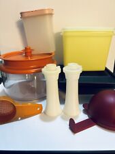 Large Lot of Vintage Tupperware Salt Pepper Mini Sifter Canister Dip Onion picture