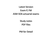 ASM SOA actuarial study manual, Exam P, FM Latest Version picture