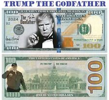 100 pack Trump Money The DonFather  2024 Updated Dollar Bills Funny Money Maga picture