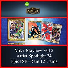 MIKE MAYHEW VOLUME 2 ARTIST SPOTLIGHT EPIC+SR+R 12 CARD SET-TOPPS MARVEL COLLECT picture