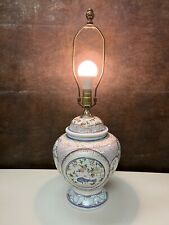 Vintage Handpainted Portugese Ceramic Table Lamp, 26