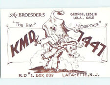 Pre-1980 RADIO CARD - Lafayette - Near Edison & Allentown & Trenton NJ AH1596 picture