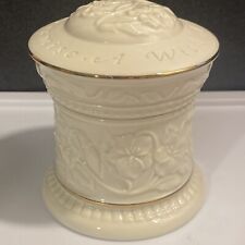 Classic Lenox Music Box Sentiment A Wish A Prayer A Promise Ivory Color and Gold picture