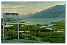 1970 Beautiful Mountain Columbia Lake British Columbia Canada Postcard picture
