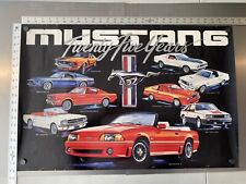Ford MUSTANG Twenty Five Years Poster RARE ORIGINAL VINTAGE (1964 - 1989) picture