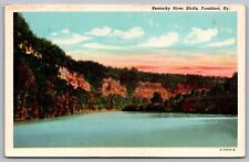Frankfort Kentucky Ky Kentucky River Bluffs Frankfort 1951 Cancel Wob Postcard picture