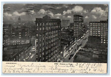 1907 Atlanta at Night Buildings View Georgia GA Antique Posted Postcard picture
