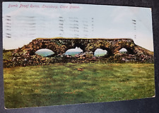 1909 postcard Bomb Proof Ruins Louisburg Cape Breton Nova Scotia Canada  posted picture