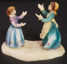 Holiday Time Owell Christmas Village Mother Daughter Dancing picture