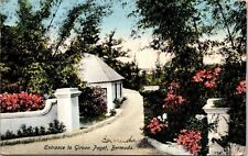 Entrance Girvan Paget Bermuda WOB Note Postcard picture