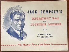 VTG 1949 Souvenir Photo Jack Dempsey’s Broadway Bar Cocktail Lounge Pretty Women picture