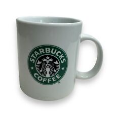 Vintage Starbucks 1999 Classic Logo White Ceramic Coffee Cup Mug 16 Oz picture