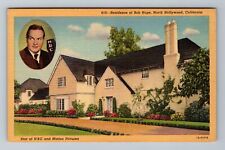 North Hollywood CA-California, Residence Bob Hope, Vintage Postcard picture