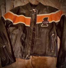 Limited Issue # 1 Harley Davidson - Leather Riding Jacket - Women’s size small picture