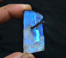 Glowing Top Rainbow Moonstone Raw 172 Crt Moonstone Rough Gemstone For Jewelry picture
