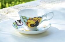 stechcol gracie bone china Yellow Pansy Tea Cup NWT  picture