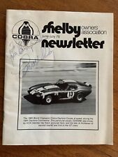 Autographed Shelby Cobra Owners Association Newsletter June July 1975 picture