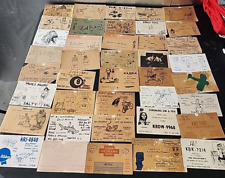 94 Vintage Ham Radio QSL Cards US and Canada 60's 70's picture
