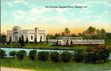 1930'S. THE SEWAGE DISPOSAL PLANT. GOSHEN, INDIANA POSTCARD r4 picture