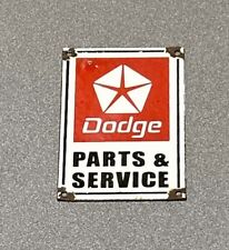 VINTAGE DODGE SALES SERVICE DEALERSHIP PORCELAIN SIGN CAR GAS AUTO OIL picture