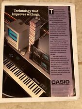 Casio FZ-1 Ad Vintage Keyboard Magazine 1988 picture