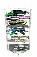 Knives, Floor Turntable Turning Rotating Knife LED Display Stand, 32 Set picture
