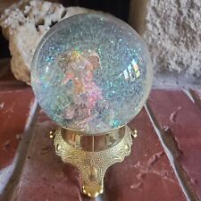 VINTAGE Angel ELECO Snow Globe 80s Holiday Gold Base Taiwan Christian Religious  picture