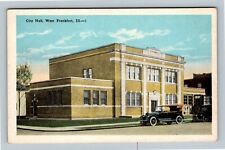 West Frankfort IL, City Hall Building, Illinois c1920 Vintage Postcard picture