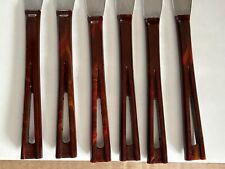 6 - Vintage MCM Stanhome Stainless  Bakelite Handles Knives EUC picture