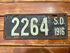 1916 South Dakota License Plate picture