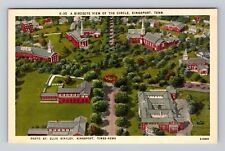 Kingsport TN-Tennessee, Birds Eye View of Circle, Antique Vintage Postcard picture