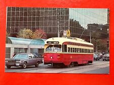 TTC STREETCAR 4404  TORONTO ONTARIO ~COLLEGE ST.  Vintage UNPOSTED Postcard picture