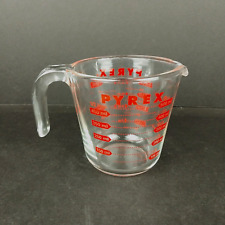 Vintage Corning 2 Cups 16 Oz 500 ml Clear Glass Measuring Cup Open Handle USA picture