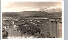 DOWNTOWN 2ND STREET the dalles or real photo postcard rppc oregon history picture