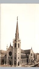 HOLY NAME CATHEDRAL chicago il real photo postcard rppc illinois church ~RARE picture