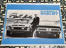 Carroll Shelby SIGNED PHOTOGRAPH WITH 1968 SHELBY GT350 