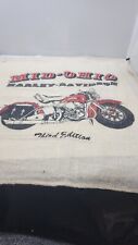 Harley Davidson Mid Ohio Hand Towel Image Red Motorcycle Third Edition RARE picture