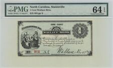 Wallace Bros. 1 cent - Obsolete Notes - Paper Money - US - Obsolete picture