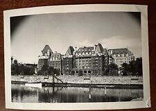 VTG 1948 Photo Empress Hotel Victoria British Columbia Canada Inner Harbour Boat picture