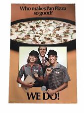 Vintage 1981 Pizza Hut Poster 30”x20” Pan Advertisement Who Makes Pizza So Good? picture