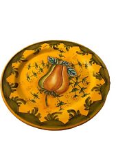 Vintage Giacomini Orvieto Decorative Plate 12” Artist Signed Sweet Pepper Tuscan picture