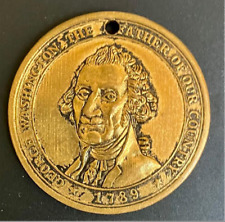 Rare Vintage Western National 1985 Brass Medallion George Washington. picture