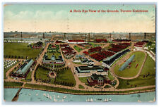 1912 A Birds Eye View of the Grounds Toronto Exhibition Ontario Canada Postcard picture