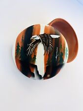 Vintage Native American Ceramic Pottery RW Adamson RWA Lidded Box  picture