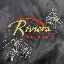 Vintage Riviera Hotel & Casino Satin Jacket Las Vegas Sz XL 25x27 picture