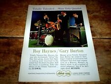 ROY HAYNES stan getz ( LUDWIG DRUMS ) 1967 Vintage US Jazz magazine PROMO Ad NM- picture