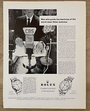 1956 Rolex Red Seal Chronometer Watch Vintage Print Ad Advertisement CBS Studios picture