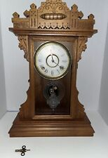 Antique E.N. Welch Kitchen, Mantel, Parlor Clock 8-Day, Time/Strike, Key-wind picture